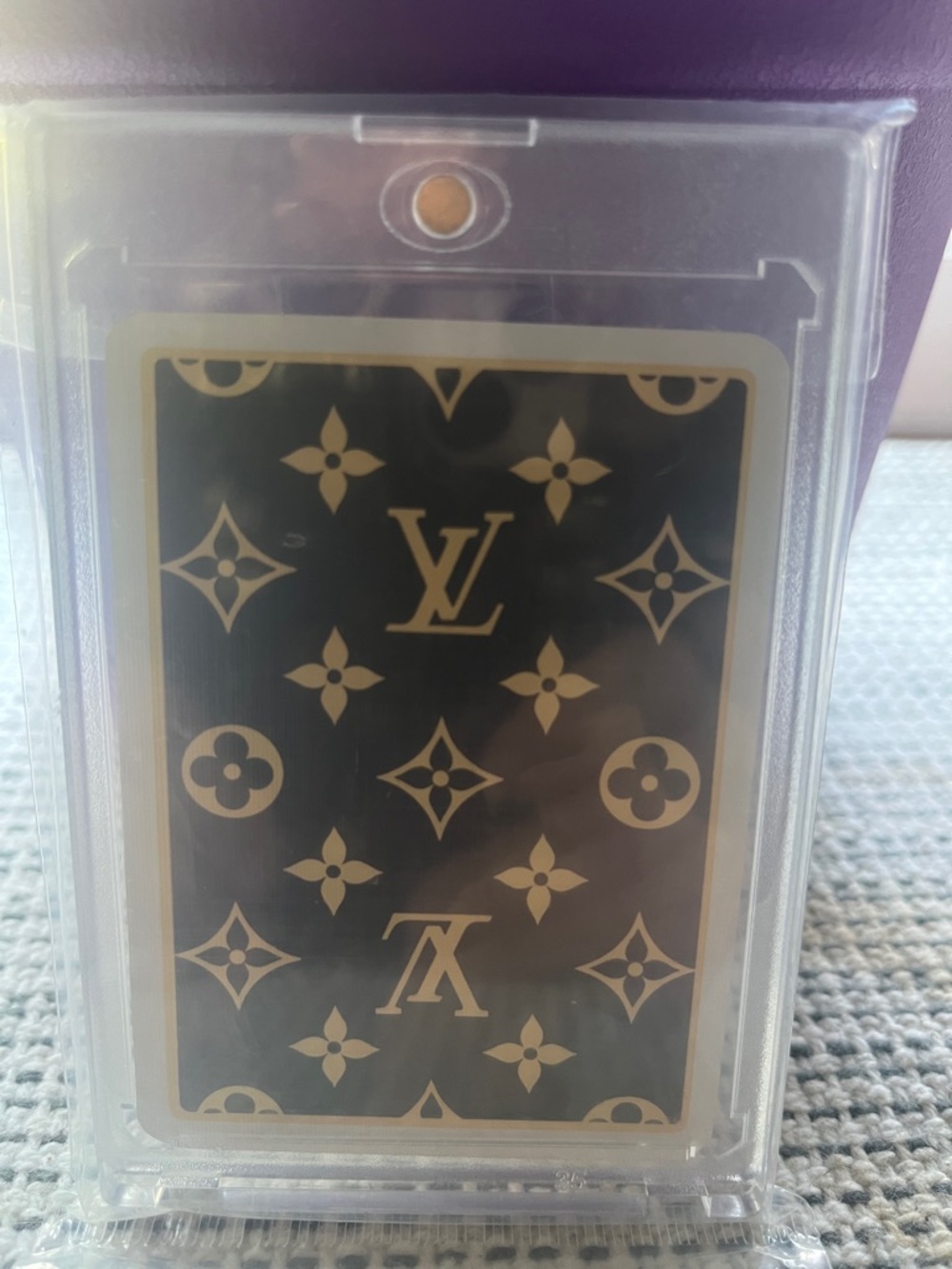 Louis Vuitton Collectible Playing Card 8❤️ in hard plastic case